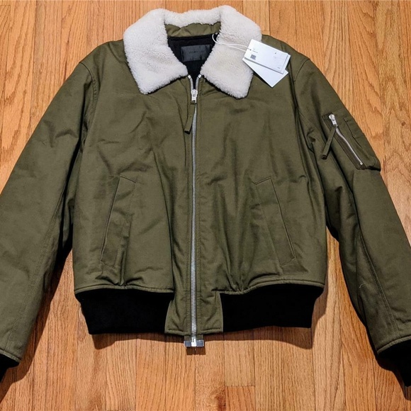 Helmut Lang Other - Mens HELMUT LANG Shearling Collar Bomber Jacket